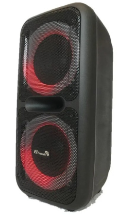 Портативная колонка ELTRONIC 20-07 DANCE BOX 200 динамик 8" 2шт. 80Вт, Bluetooth, TWS, FM, USB,  mic