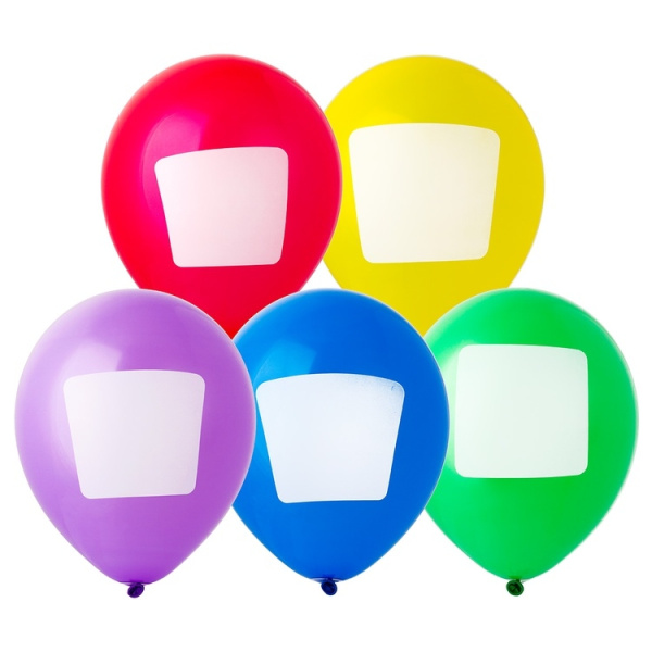 Шары воздушные "С ДР!" набор, 5шт., с маркером (X-120)