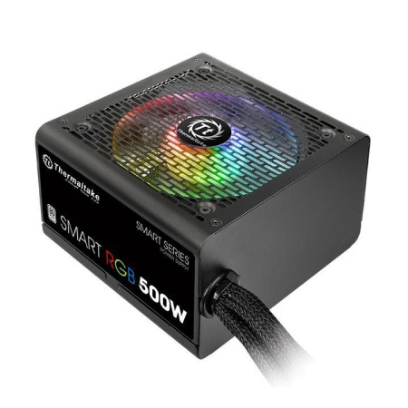Блок питания 500Вт Thermaltake Smart RGB (APFC,120мм,2PCI-E,6SATA,80+,подсветка)