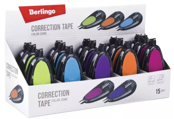 Корректирующая лента Berlingo 5мм.*8м. "Color Zone" (Fks_08220)