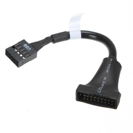 Кабель-переходник USB 2.0 9pin (F) - USB 3.0 20pin (M) в слот матер.платы