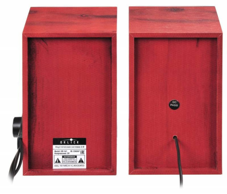 Актив.колонки 2.0 Оклик OK-161 6Вт, черный/темное дерево