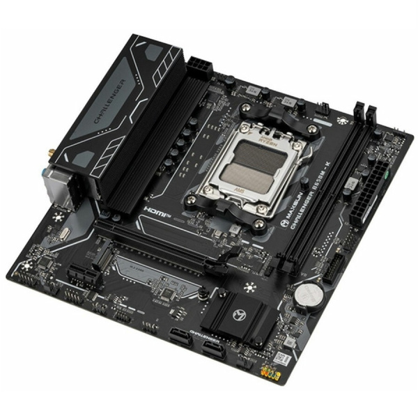 Мат.плата SocAM5 AMD B650 Maxsun MS-Challenger B650M-K WIFI (mATX,2DDR5,M.2,PCI-E16,PCI-E,HDMI,PC6800,Wi-Fi 6,BT 5.2)