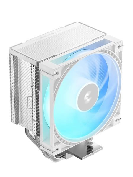 Кулер S1700/1851/AMx Deepcool AG600 WH ARGB (270W/120mm/500-2200rpm/ARGB/6 тепл.трубок,белый)
