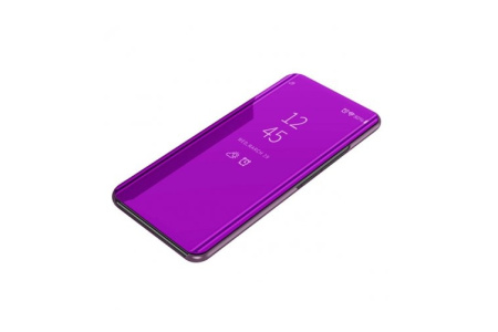 Чехол-книжка для Samsung Galaxy A01 Core Zibelino Clear View Фиолетовый (ZCV-SAM-A013-PUR)