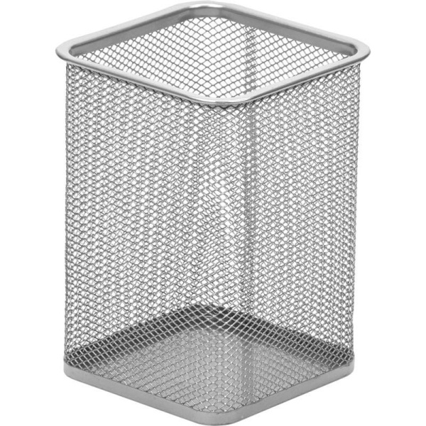 Подставка Attache квадрат, 100*100мм, металлическая, серебро (383307)