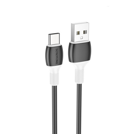 Кабель USB Type-C (m) - USB(m)  BOROFONE BX84, 1м, 3A, 60W, черный