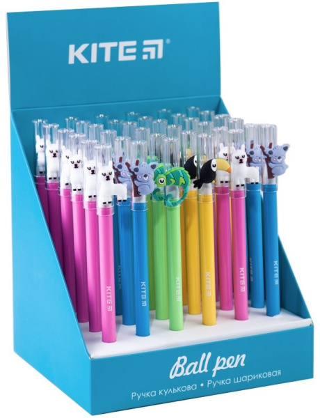 Ручка шариковая KITE "Tropic" 0,5мм, синяя (K20-354)