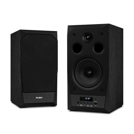 Актив.колонки 2.0 Sven MC-20 90Вт, Bluetooth, FM, MicroSD/USB, питание от сети, MDF, Black