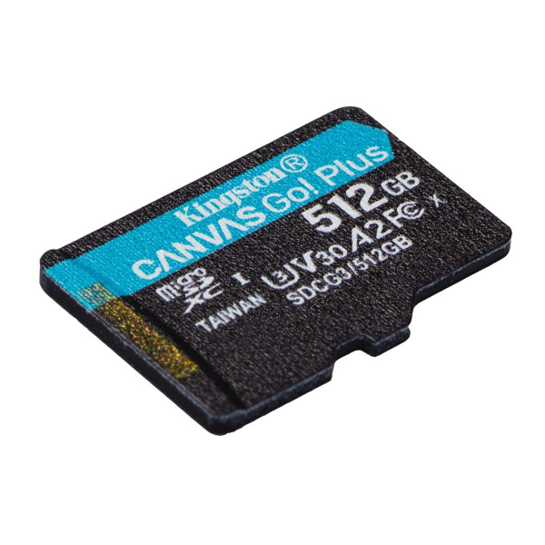 Карта памяти Kingston Canvas Go! Plus microSDXC 512 ГБ [SDCG3/512GBSP]