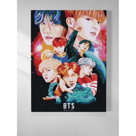 Картина по номерам RedPanda "BTS Космос" 30*40см (р53976)