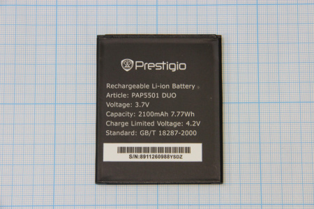 АКБ (аккумулятор) Prestigio PAP 5501 DUO 3.7V 2100mAh