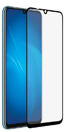 Защитное стекло для Huawei Y8p/Honor 30i с цветной рамкой (fullscreen+fullglue) (DF hwColor-123) (bl