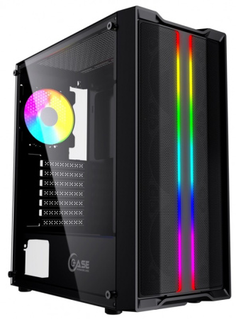 Корпус ATX Б_БП Powercase Mistral Evo (USB3.0, Audio, WN, ARGB, черный)[CMIEB-F4S]