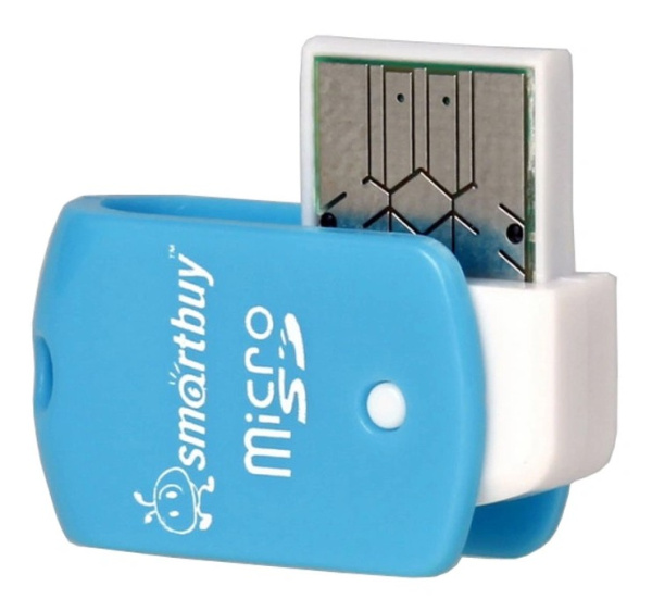 Картридер внешний Smartbuy SBR-706-B голубой для microSD