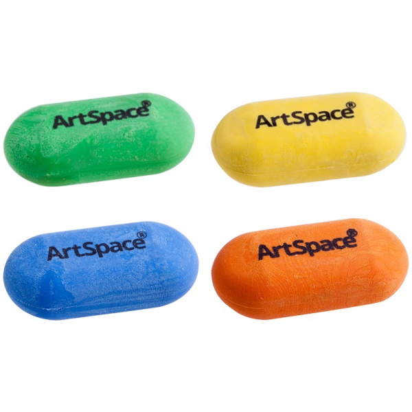 Ластик ArtSpace овальный, ассорти (ER_3086) (198518)