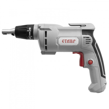 Дрель-шуруповерт Ставр ШС-800 питание 220В, 800Вт, 0-4000 об/мин, момент до 28 Нм, патрон 1/4", реве
