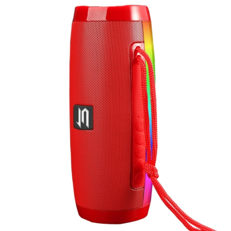 Портативная колонка Jet.A PBS-50 Bluetooth 2x5Вт 1200mAh LED подсветка Красный