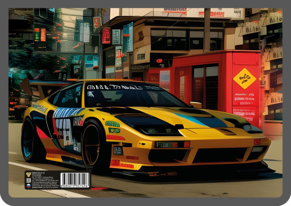 Папка для тетрадей А4 ПЧЕЛКА "STYLE RACER" на молнии ПШ-11