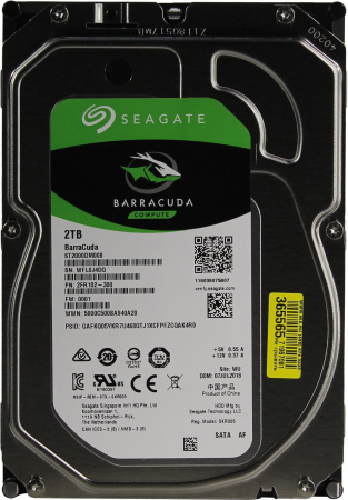 Жесткий диск HDD 2,0Tb Seagate ST2000DM008 Barracuda 7200,256Mb