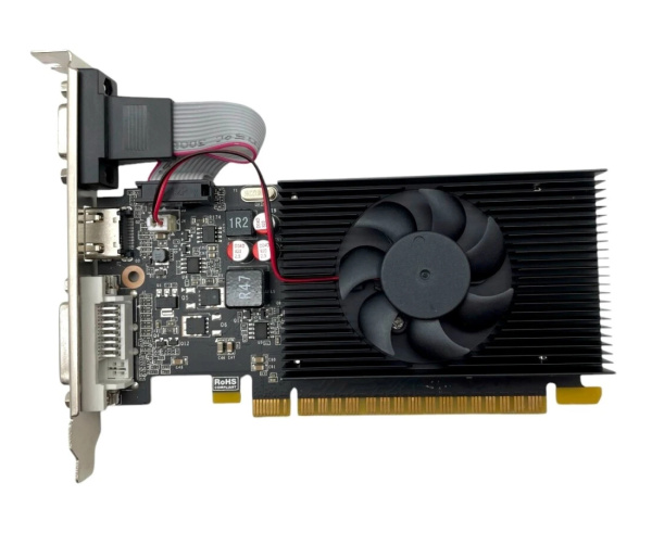 Видеокарта GeForce GT710 CBR 2Гб GDDR3,64bit,DVI,HDMI,VGA,LP (VGA-STX710-2G-RTL) ret