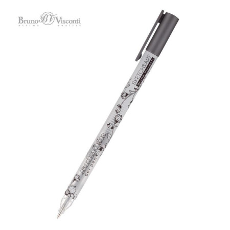 Ручка гелевая BrunoVisconti Sketch&Art "UniWrite.Silver" 0,8мм., серебряная (20-0312/01)