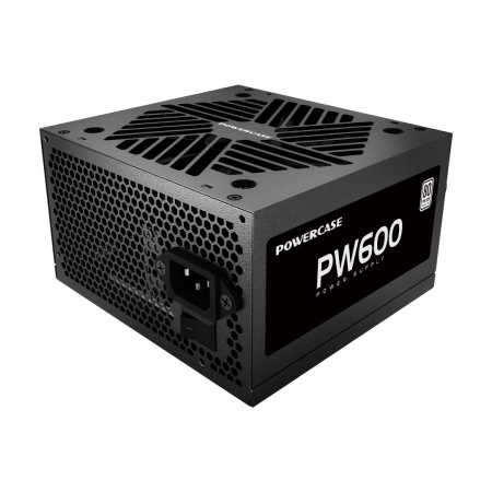 Блок питания 600Вт Powercase PW600 (APFC,120мм,2PCI-E,5SATA,80+)[PS-600W-DC]