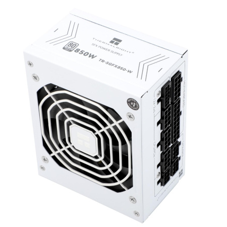 Блок питания 850W/ Power Supply Thermalright, 850W 80+ Gold (SFX, 3.1, PCIe 5.1, Full modular, 1x24(20+4)pin, 1xCPU 8(4+4)pin, 2xPCIe*2 8(6+2)pin, 1x12VHPWR PCIe 5.1 12+4pin 600mm, 3xSATA3, 3xMOLEX4pin, Active, 92x92mm, 100x125x64mm, APFC, OPP, OVP, OTP,