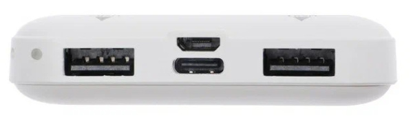 Аккумулятор внешний 10000_mAh MAIMI Mi1  2USB/Micro/Type-C (белый)