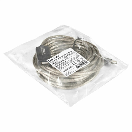 Кабель удлинительный USB2.0 Am-Af 10м ExeGate EX-UAE-AMAF-10.0 активный