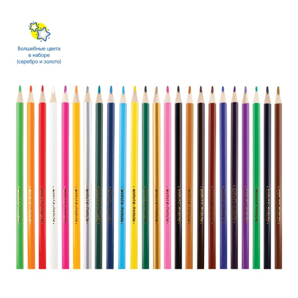 Карандаши 24цв. Мульти-Пульти "Енот в космосе" трехгран. CP_29300