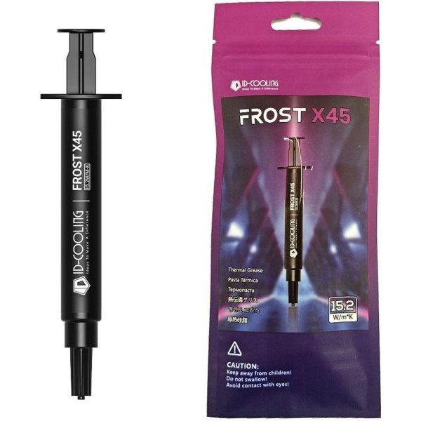 Термопаста ID-Cooling FROST X45 2g (2 грамма, шприц)(15,2 Вт/мК)