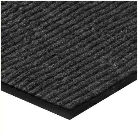 Коврик входной влаговпитывающий, ворсовый, ребристый OfficeClean, 90*120 см, серый (285743)
