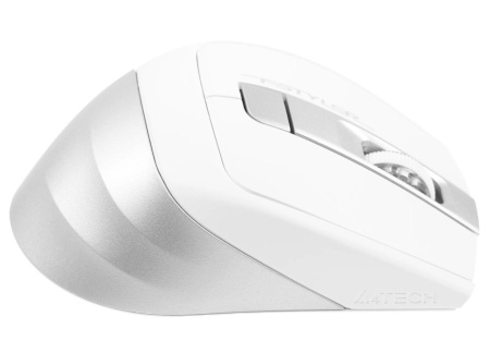Мышь беспроводная A4Tech Fstyler FB35 оптическая 2000dpi, BT/Radio USB для ноутбука белый/серый