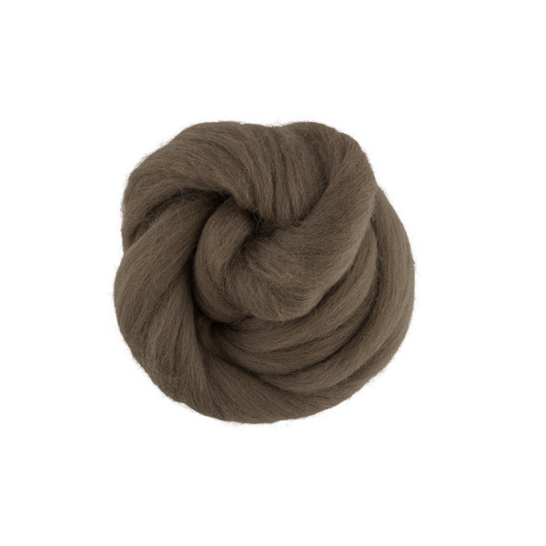 Шерсть для валяния "Gamma" TFS-050 100% полутонкая шерсть 50 г №0214 маренго