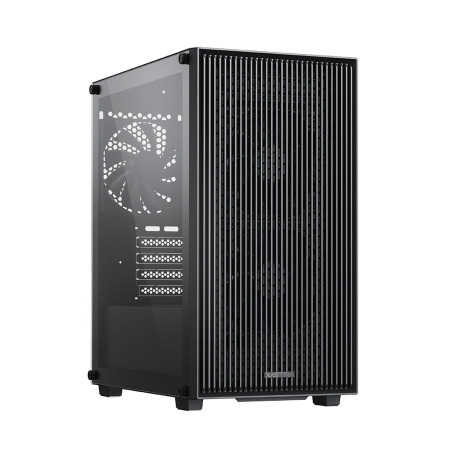 Корпус mATX Б_БП XASTRA  A307M 3BK Black (USB3.0,Audio,TG,черный,Mesh,3х120мм PWM FC black fans,CPU Cooler до 157мм, VGA до 275мм)[A307M-3FC12BK]