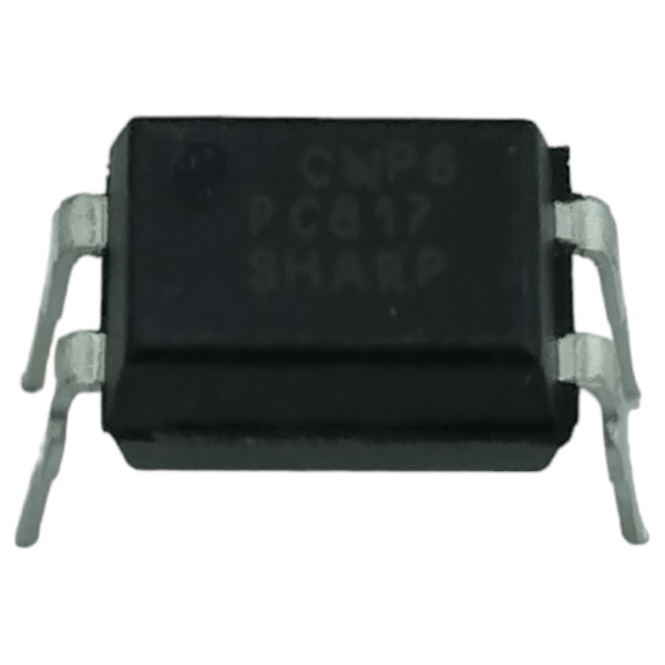 микросхема PC817X3NSZ9F Sharp, оптопара транзисторная NPN, CTR200..400%, Uke35В, DIP4