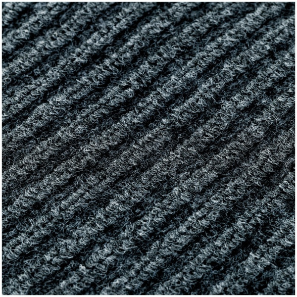 Коврик входной влаговпитывающий, ворсовый, ребристый OfficeClean, 60*90см, серый (285745)