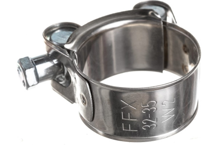 Хомут силовой 32..35мм, 20мм, нержавеющая сталь, Fortisflex SR 32-35/W2 Robust