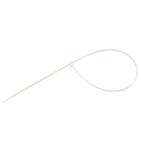 Стяжка(хомут) кабельная нейлоновая 400х4.8, белый, упаковка 100штук, Rexant 07-0400