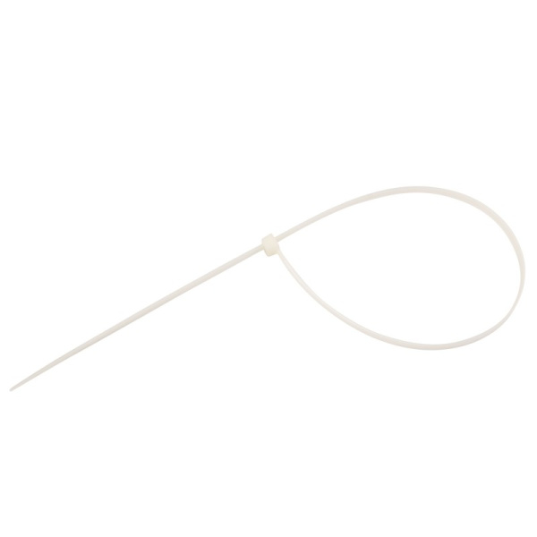 Стяжка(хомут) кабельная нейлоновая 400х4.8, белый, упаковка 100штук, Rexant 07-0400