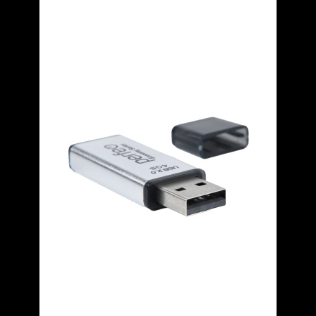 Флеш-накопитель USB2.0 4Gb Perfeo E03 (PF-E03S004ES) серебряный