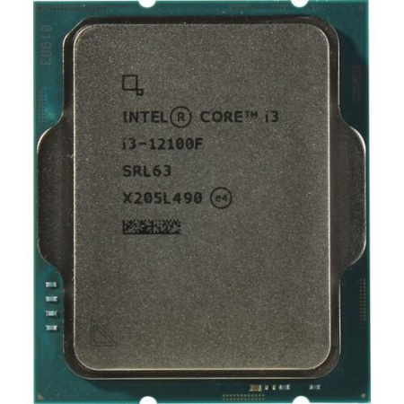 Процессор 1700 Intel Core i3-12100F (4ядра/8потоков*3,3ГГц-4,3ГГц,12Мб,89Вт) oem