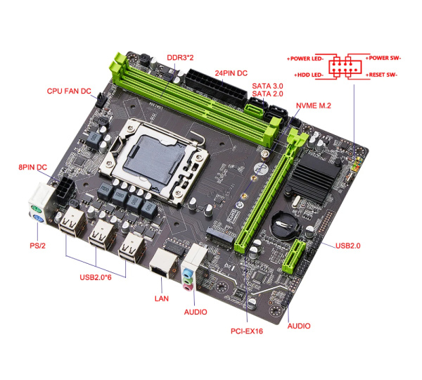 Мат.плата S1356 с процессором BaseTech X79M2 V21, Socket1356, Xeon E5-2450, mATX, Retail, Socket1356, 2xDDR3, PCIe3.0, 1xM.2, GLAN, 2xPS/2, 8xUSB2, 2x