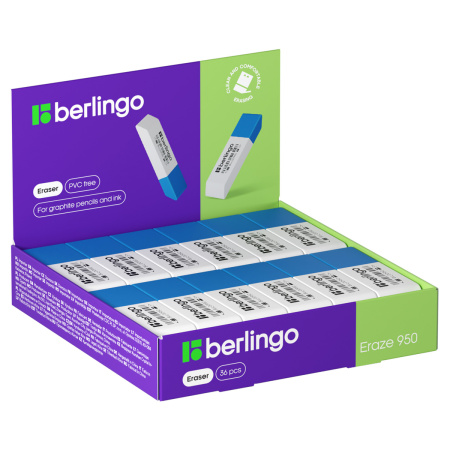 Ластик BERLINGO "Eraze 950" комбинированный (BLc_00950)