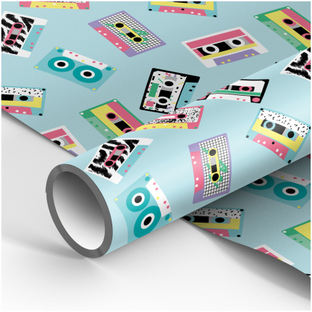 Бумага упаковочная подарочная "Кассеты" MESHU 70*100см (MS_53467)