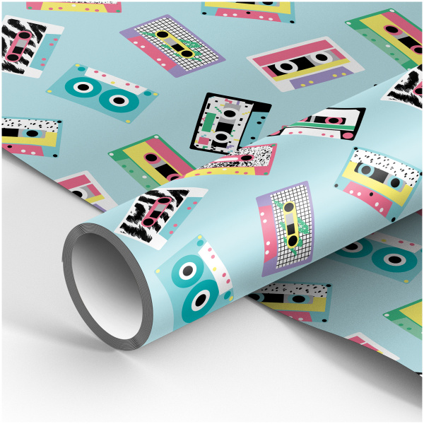 Бумага упаковочная подарочная "Кассеты" MESHU 70*100см (MS_53467)