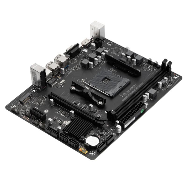 Мат.плата SocAM4 AMD B450 MAXSUN Challenger B450M (mATX,2DDR4,M.2,PCI-E16,PCIE-E,HDMI,VGA,PC3200,CPU