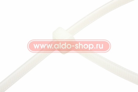 Стяжка(хомут) кабельная нейлоновая 250х3.6, белый, упаковка 100штук, Rexant 07-0250