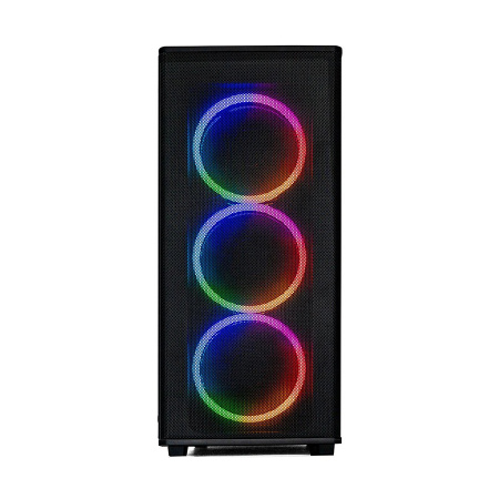 Корпус ATX Б_БП XASTRA A300 4FRGB  Black (USB3.0,Audio,TG,черный,Mesh,4х120мм FRGB,CPU Cooler до 160мм, VGA до 340мм)[A300-4FR12F]